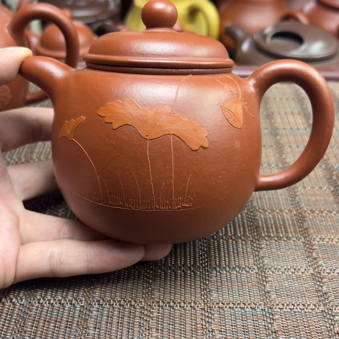 茶壶紫砂宜兴原矿紫砂壶450毫升容量