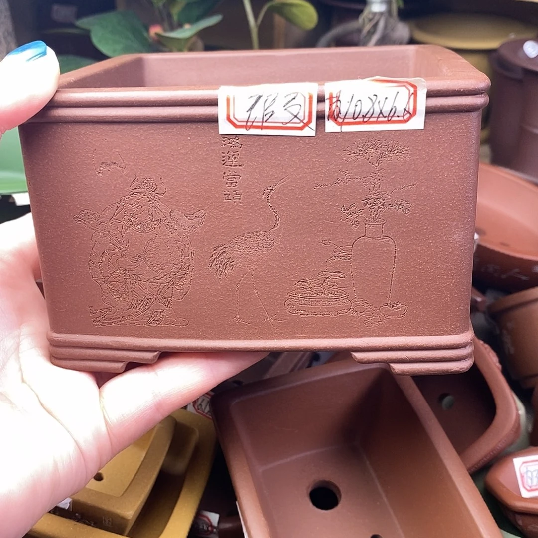 琉璃手工艺品宜兴紫砂精品花盆