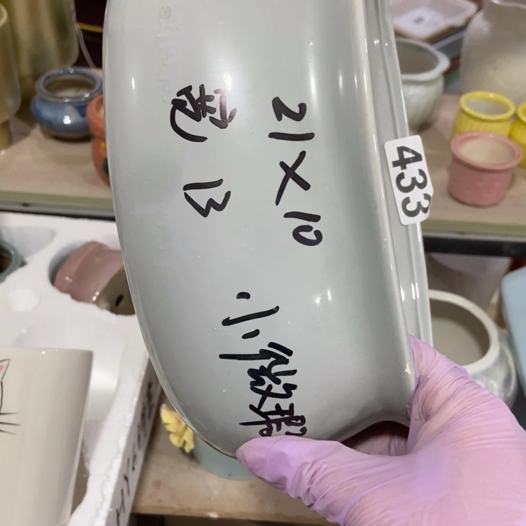 红陶高温陶瓷花盆