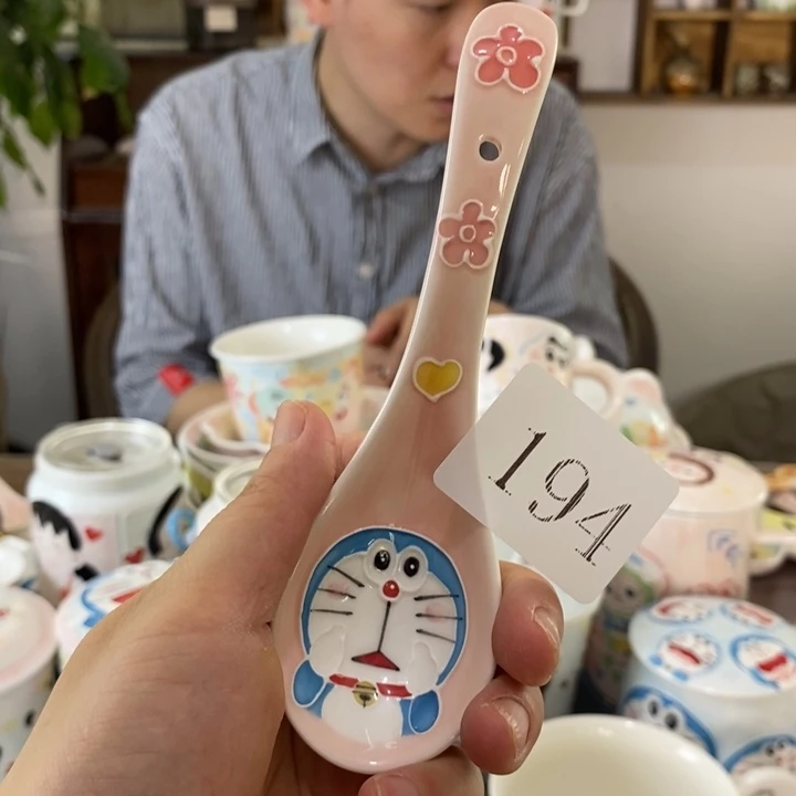 瓷片景德镇釉下彩手绘