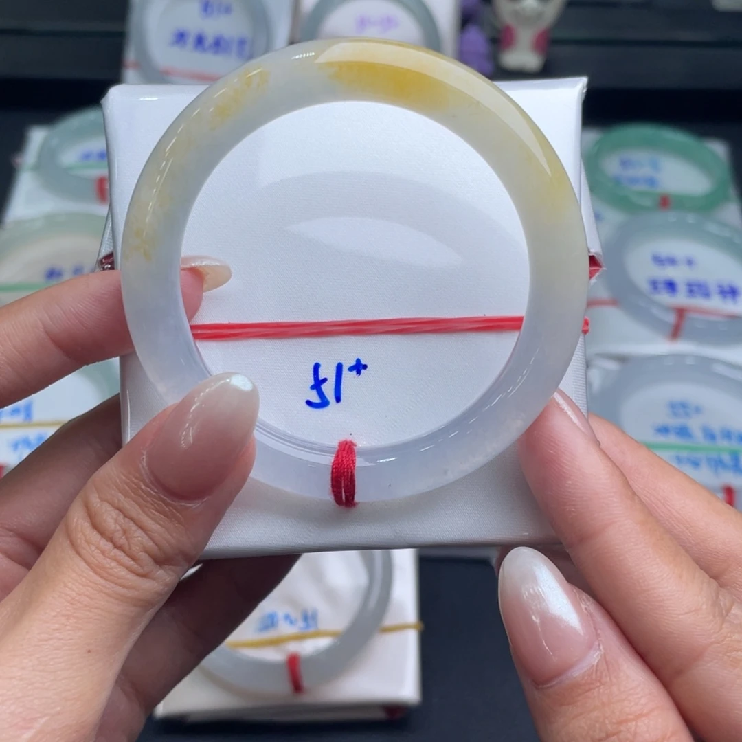 翡翠未镶嵌手镯28号