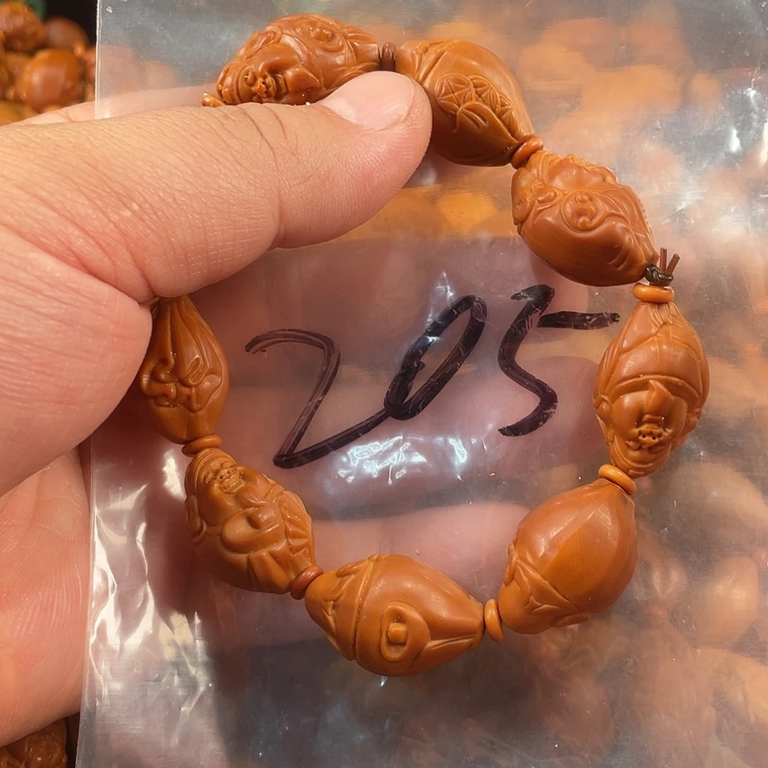 手串/手链橄榄核橄榄核雕工艺手串 瑕疵介意勿拍