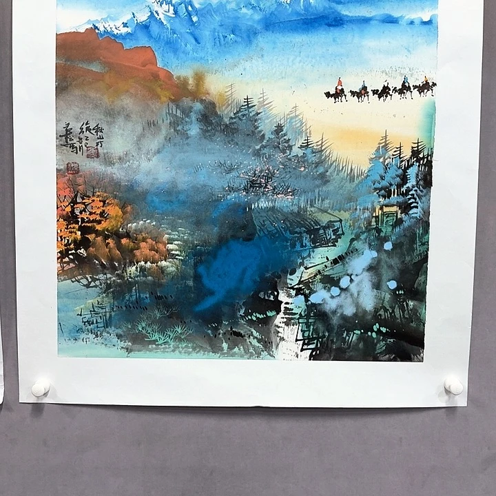 国画亲笔手绘放心去藏