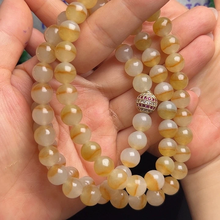 定制翡翠未镶嵌金腰带9.1mm