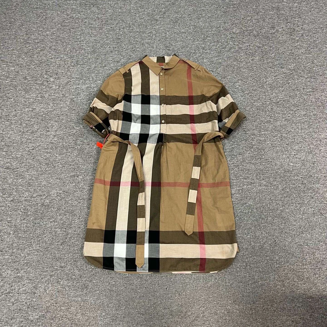 99新 BURBERRY/博柏利 经典格纹 连衣裙 UK10