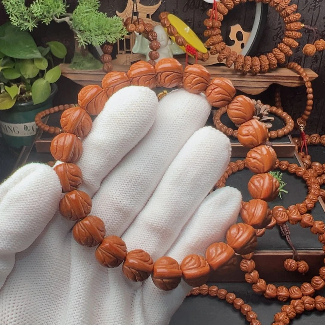 吊坠桃核1.2玉龙脊手串