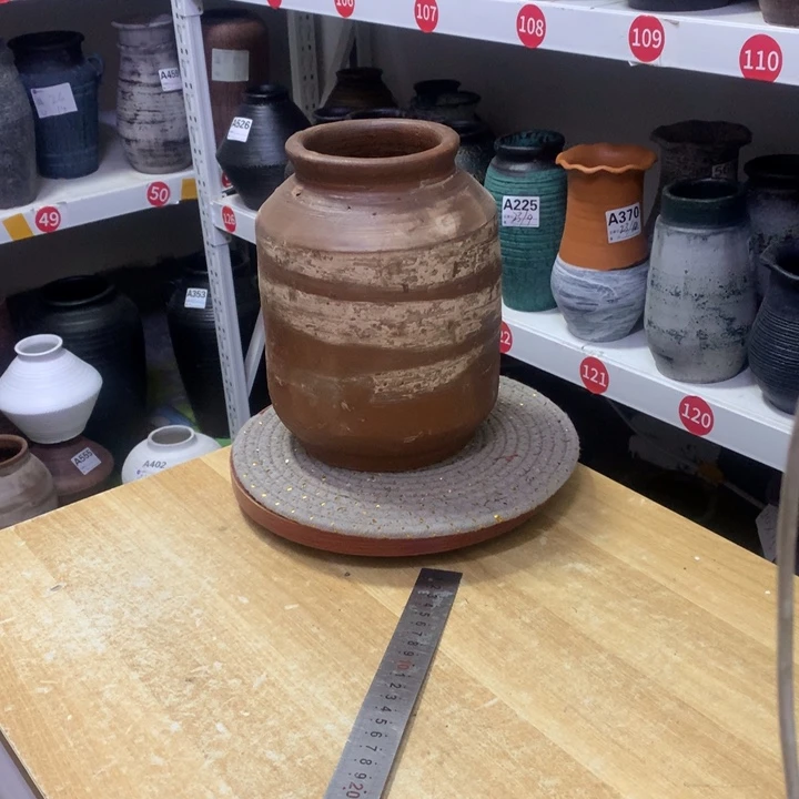 【闪购商品】红陶粗糙盆默认打孔高22口11