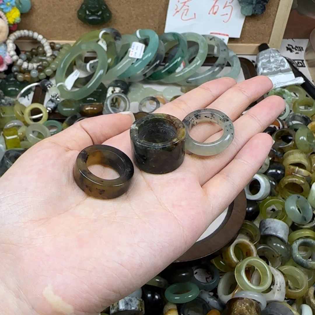 k***i蛇纹石玉未镶嵌戒指港14