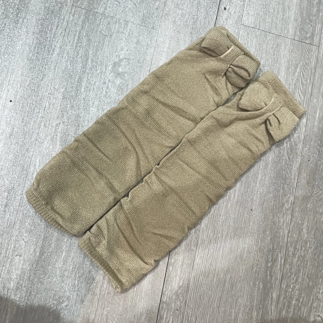秋冬保暖蝴蝶结纯色小腿袜（拍一发二）-果梓836