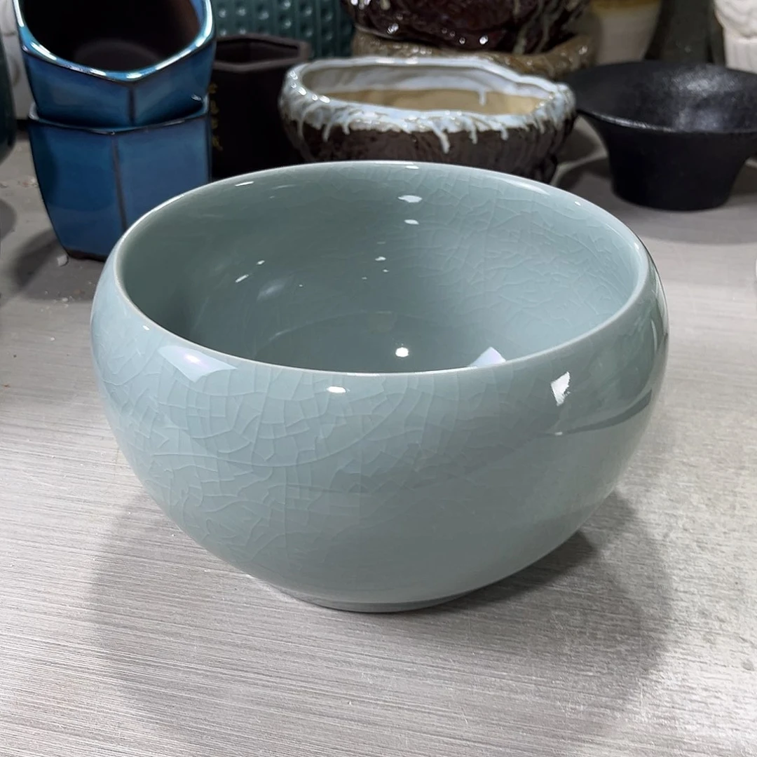 口径  17*11陶瓷绿植多肉微瑕无孔花盆