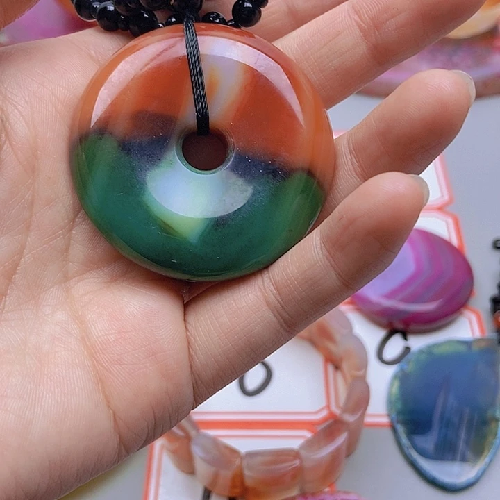 【闪购商品】玛瑙/玉髓珠宝半成品未镶嵌红***家