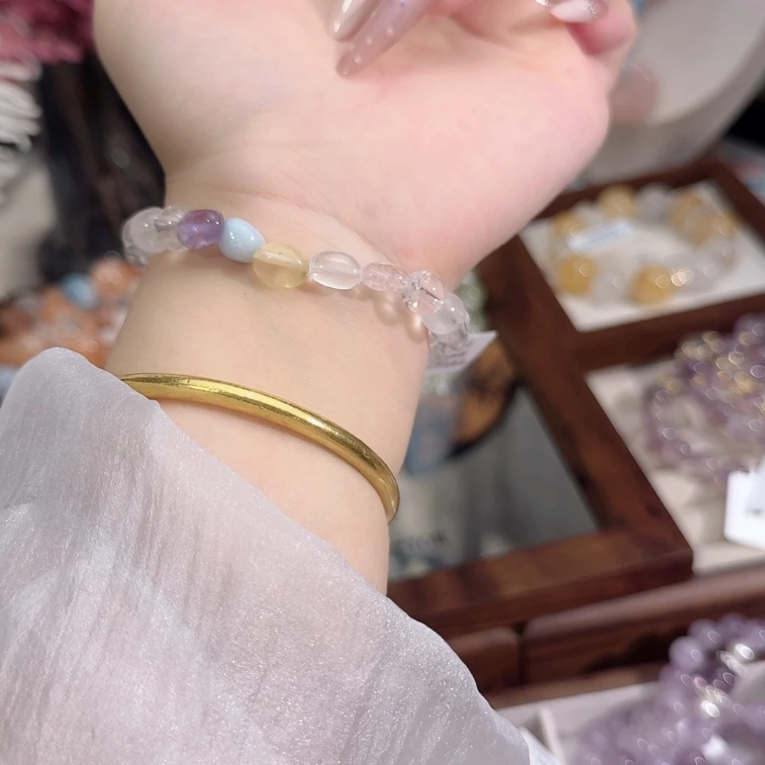 水晶手串合金天然水晶手串
