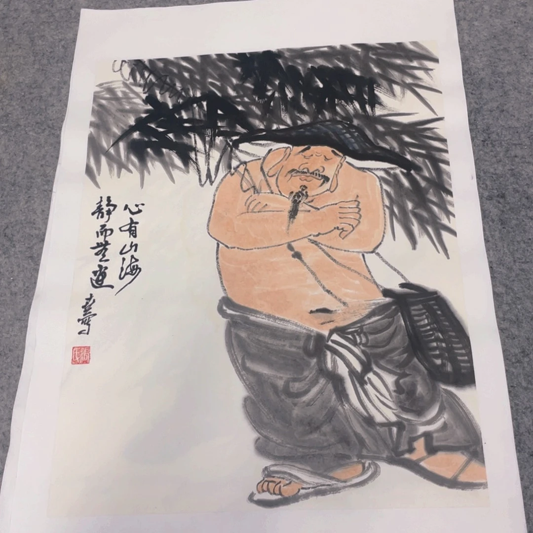 国画1.4平尺纯手绘国画作品