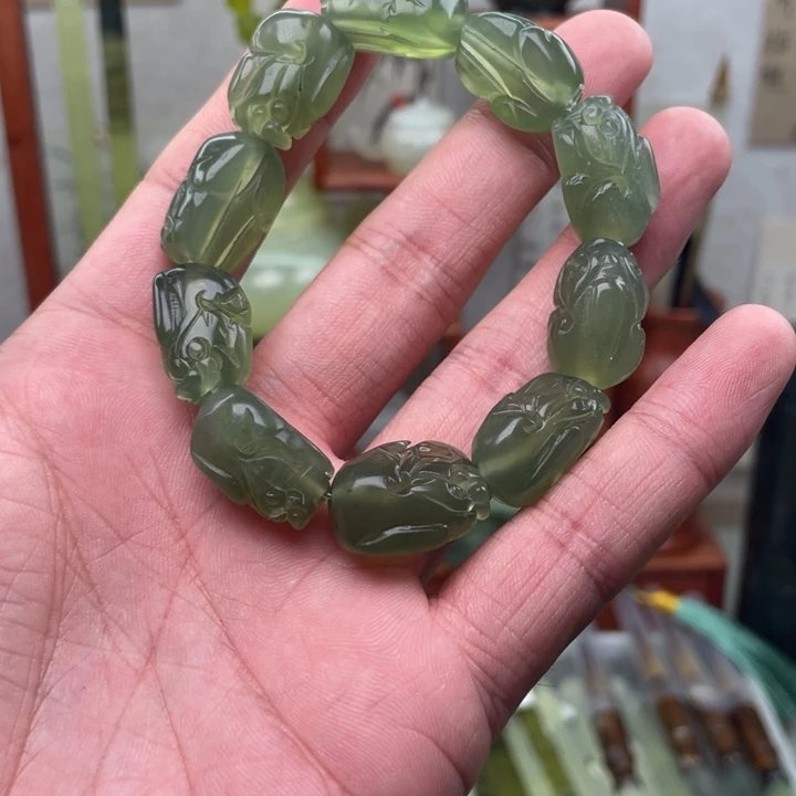 未镶嵌岫玉四大名玉毛笔