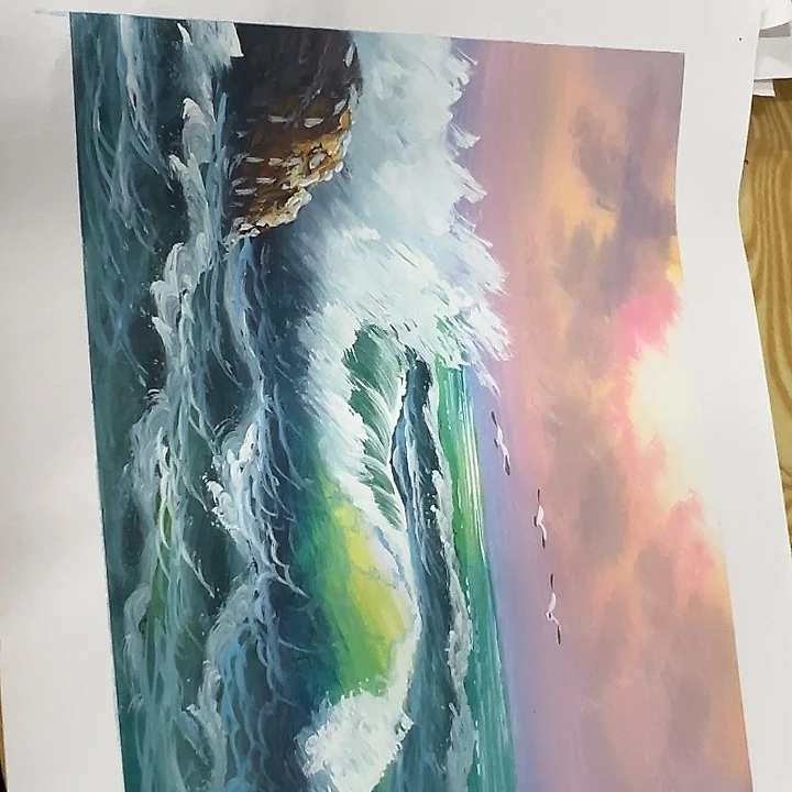 油画说说说w p zq y p w y p z