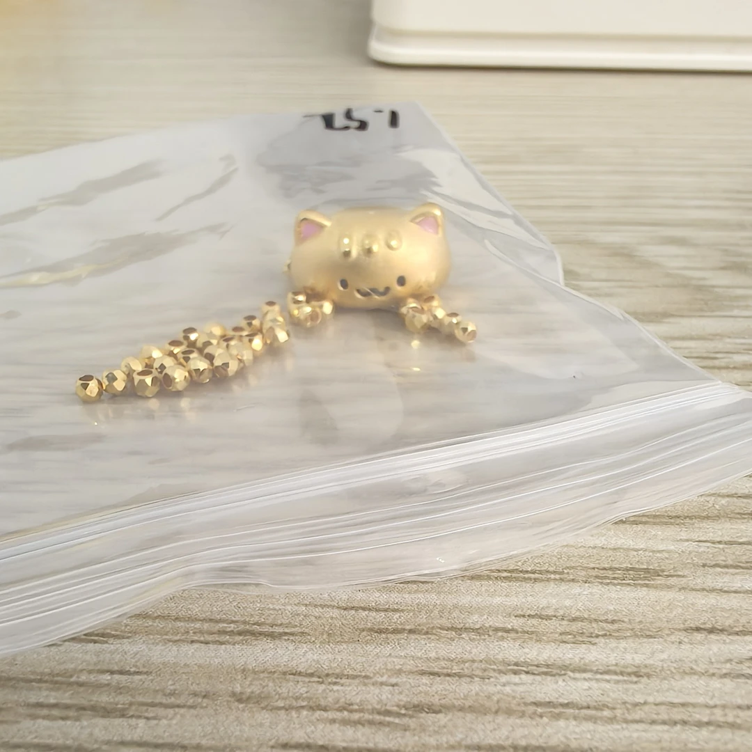 【双11特惠】不支持七天足金999   猫 蹦迪珠