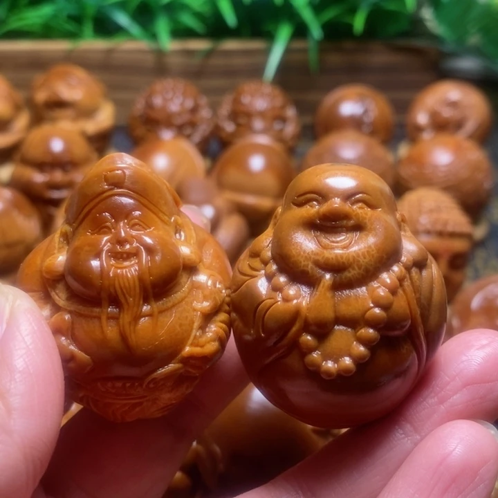 橄榄核把件随**散财神弥勒