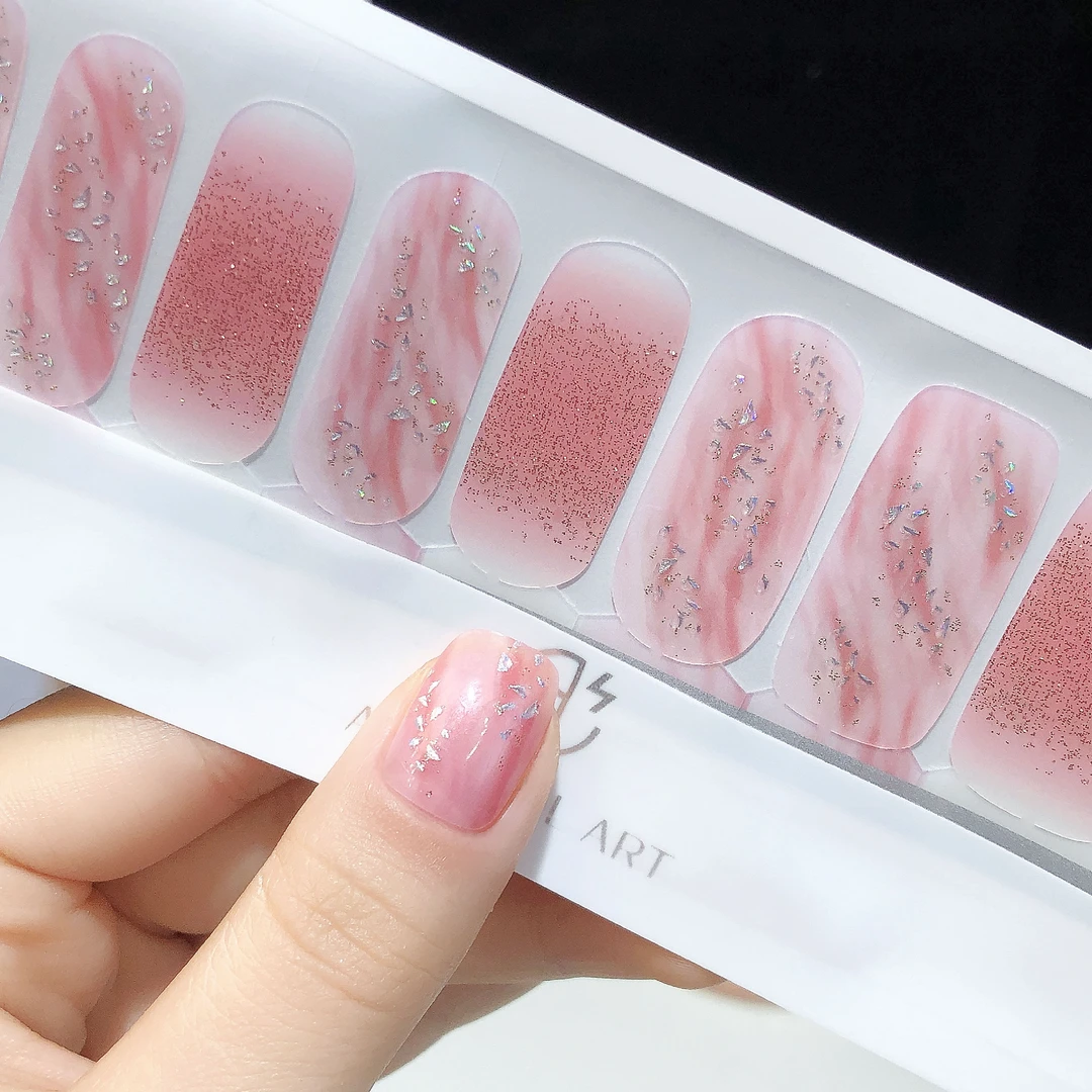 【梦幻流砂】美甲贴精致日常防水免封层成品甲油膜指甲贴纸非穿戴甲