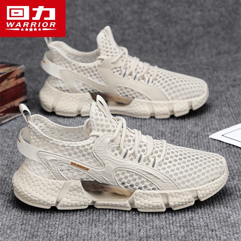 回力男鞋冬季透气镂空防臭休闲网面鞋男士户外防滑溯溪轻便运动鞋