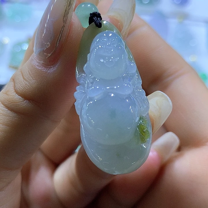 翡翠颈饰未镶嵌天然翡翠A货吊坠