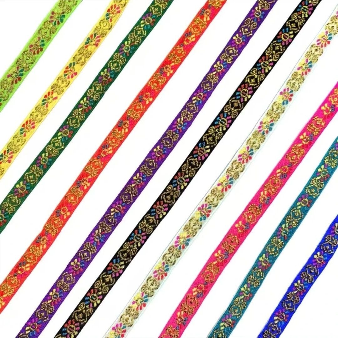 【九日DIY】1公分提花织带少数民族苗族箱包窗帘辅料花边