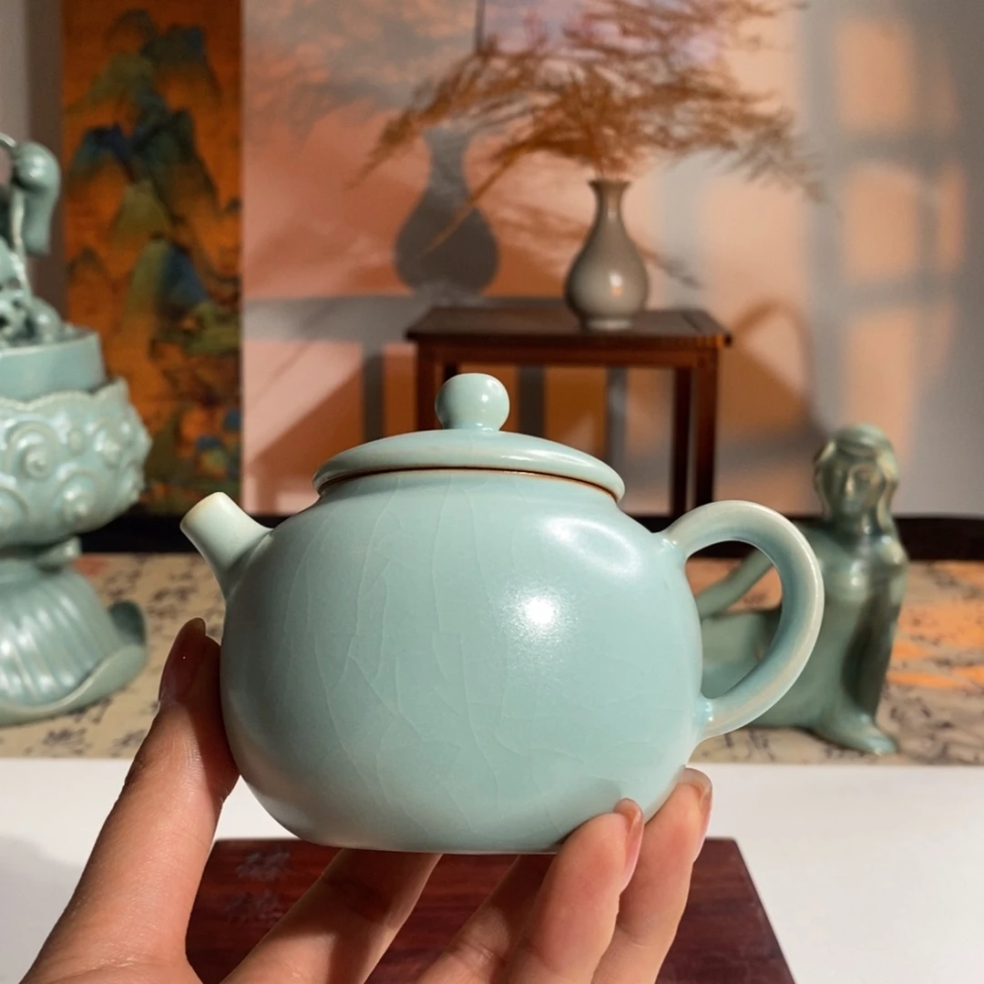 微瑕仿古柿子壶180cc