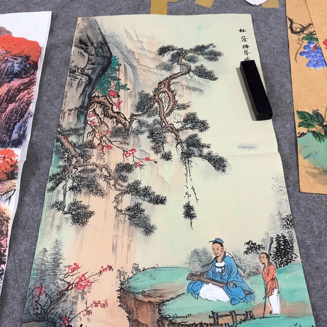 国画国画作品画心一张