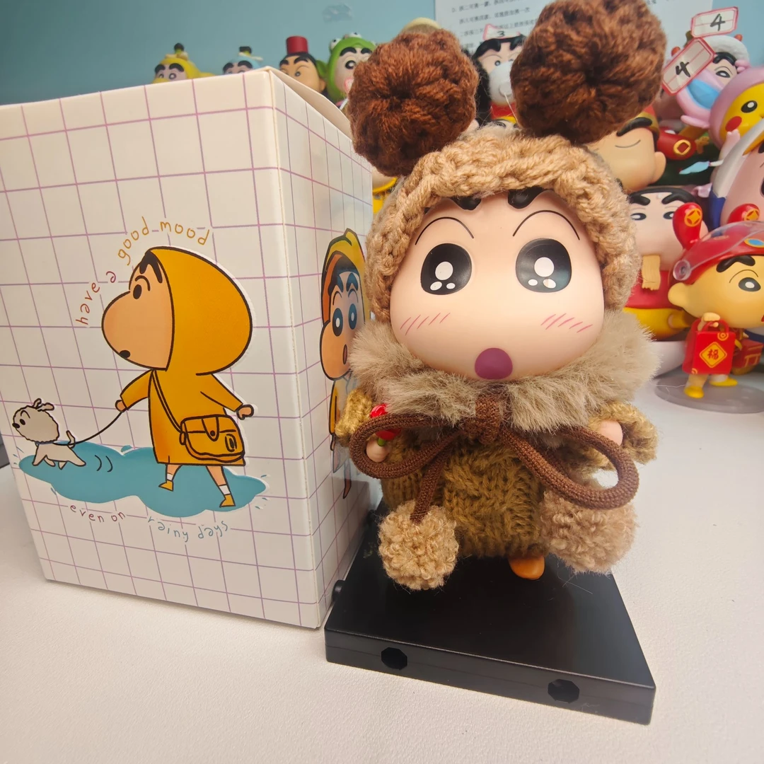 新款 奶呼呼蜡笔小新  熊噗噗小新摆件