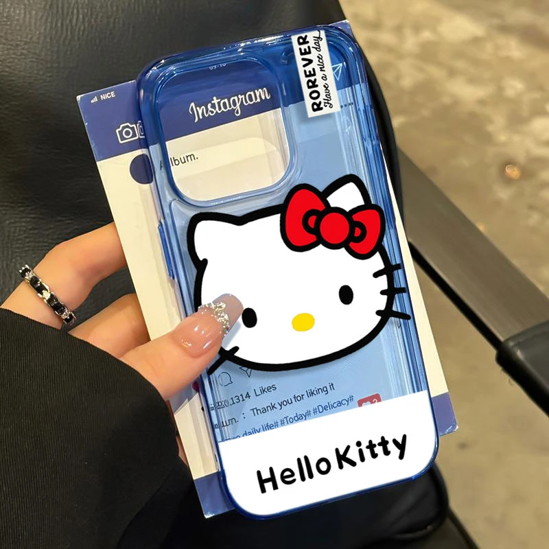 卡通凯蒂适用iPhone16苹果14_15PROMAX软胶13手机壳12防摔11卡通X