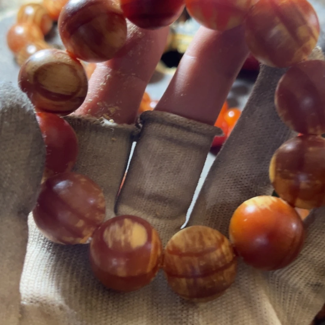 人***味松木（琥珀木）手串/手链2.0，取下来一颗