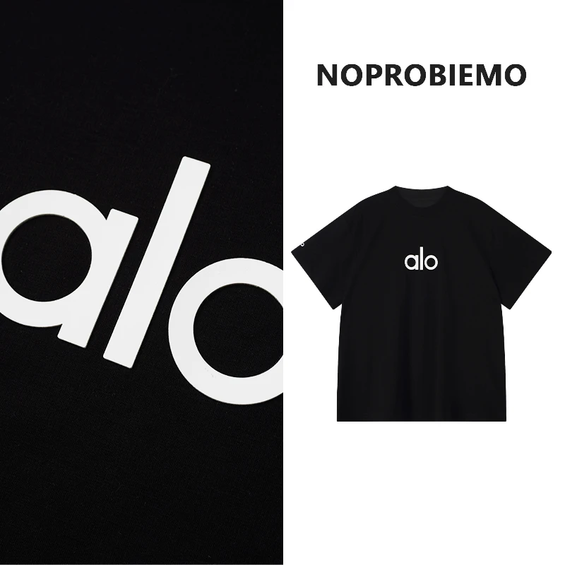NOPROBIEMO 2025新品高品轻奢重磅钢印男女同款T恤008