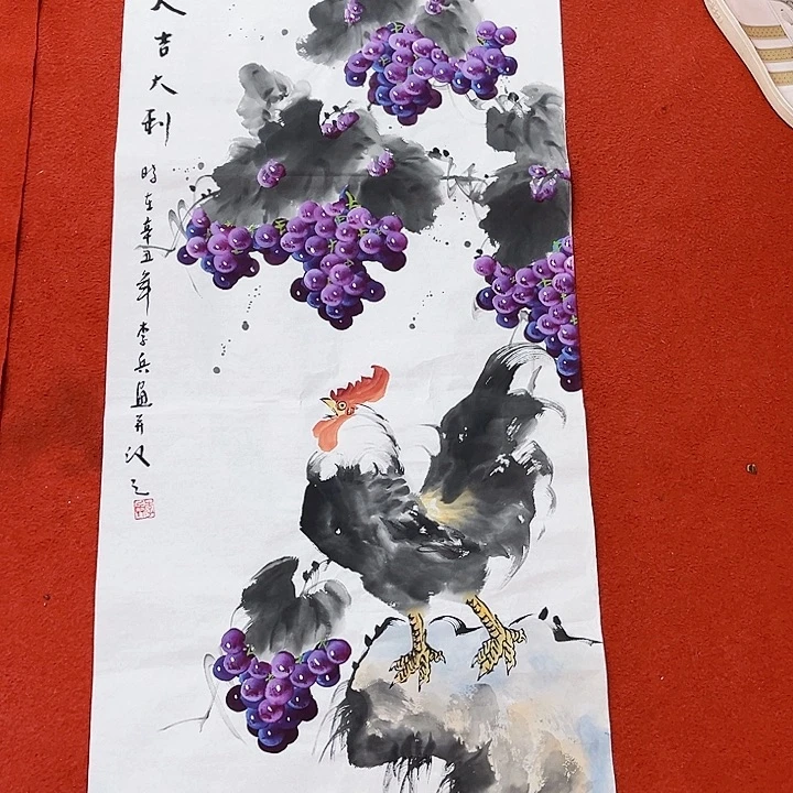 国画手绘图文图三的图片是