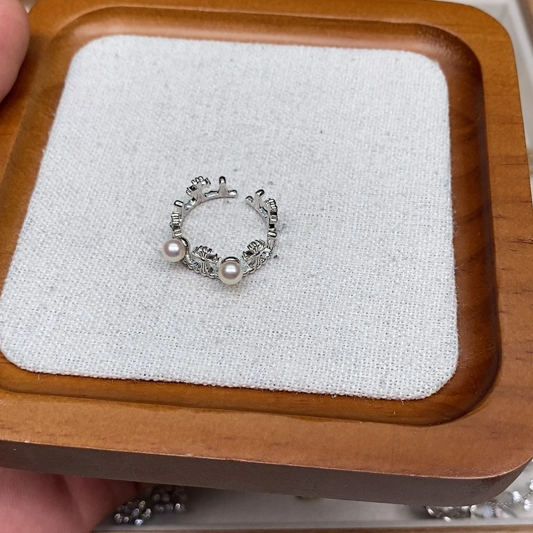 海水珍珠戒指银S925镶嵌