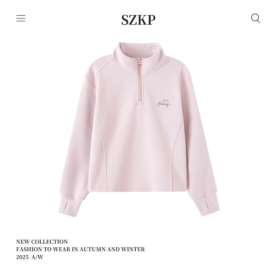 SZKP冬季新款女童装休闲上衣中大童时尚洋气儿童卫衣BGYD556036