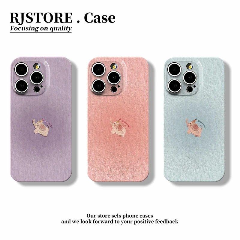 GGBond油画晕染小象适用iphone16菲林15手机壳华为vivo小米14oppo