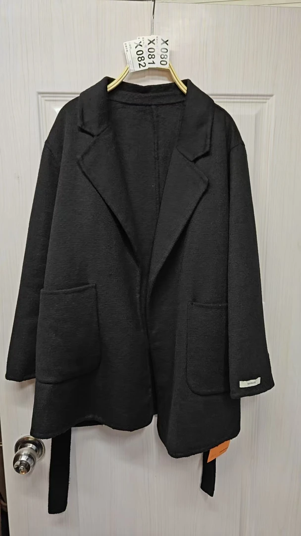 2025女士中长款经典纯色大衣休闲气质简约设计师