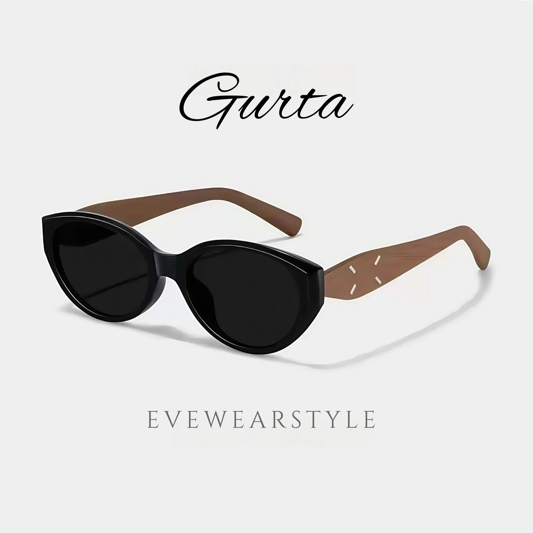 Gurta墨镜太阳镜gurta猫眼墨镜防紫外线户外网红时尚男女款百搭