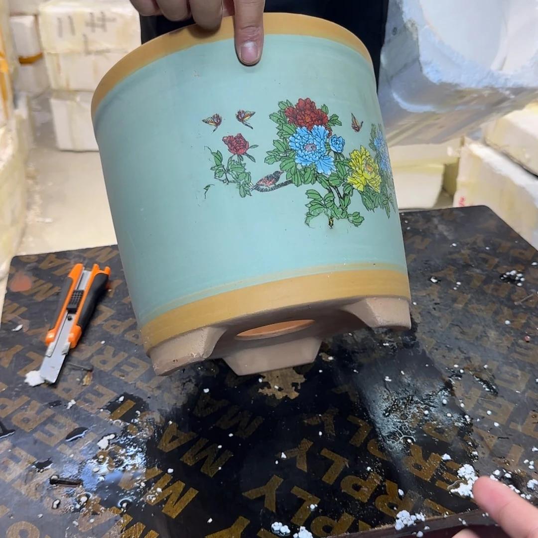 紫砂花盆口径24.22口径