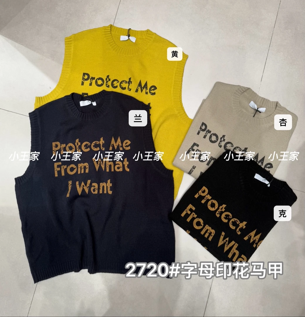 XW#2720#字母套头马甲 FL