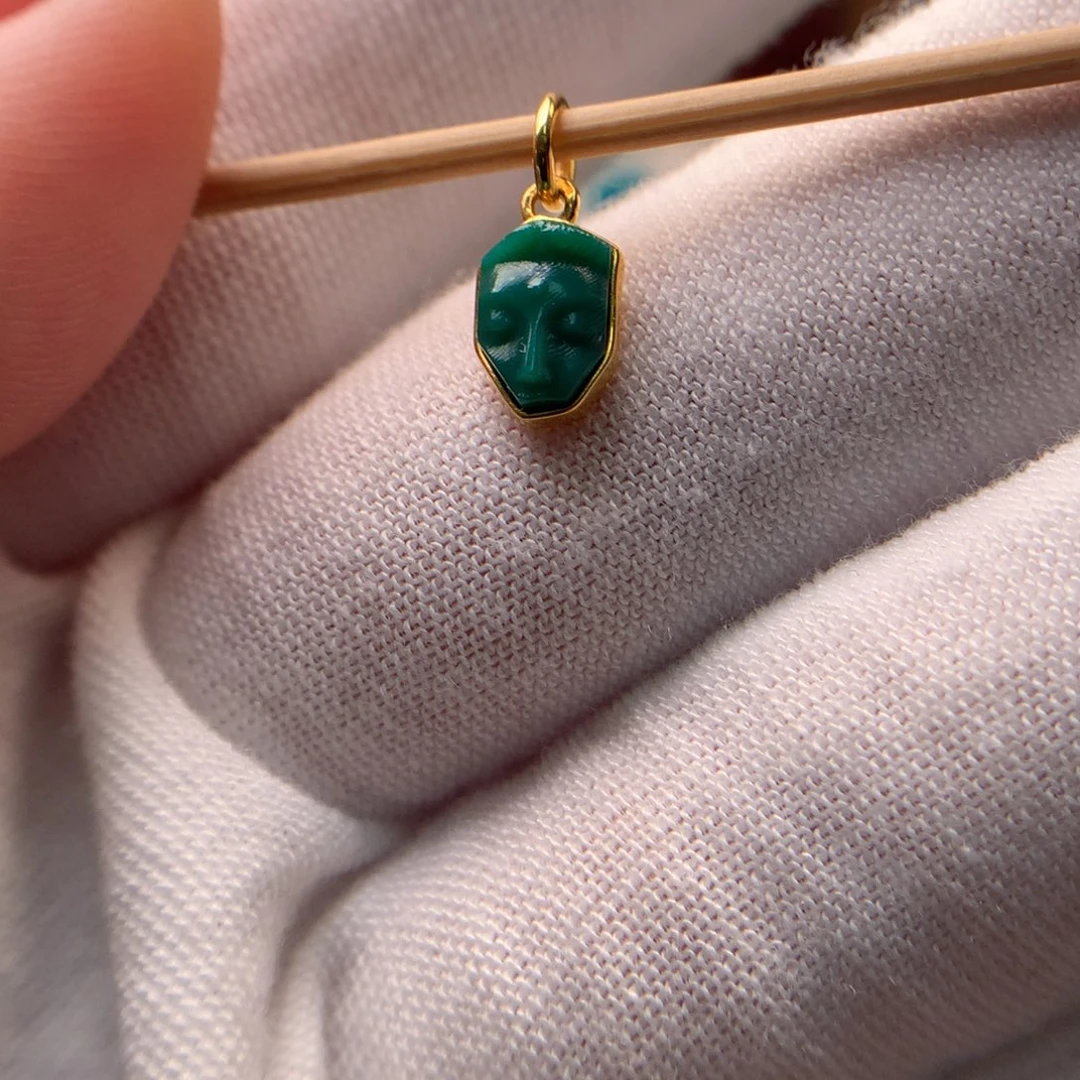 绿松石18K金镶嵌配饰