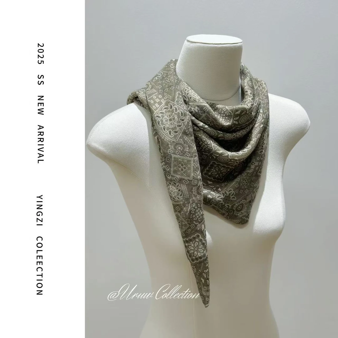 复古高级感时尚百搭腰腰果花围巾披肩5111