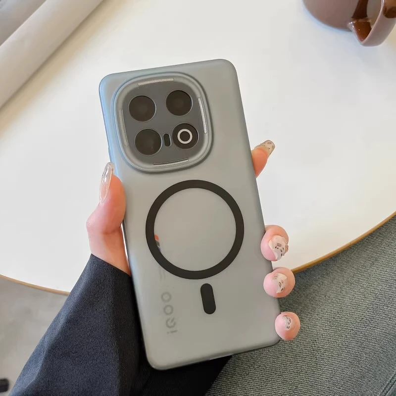 磁吸冰雾磨适用iQOO13手机壳新款砂iQOO12超薄全包iQOO11防摔硬壳