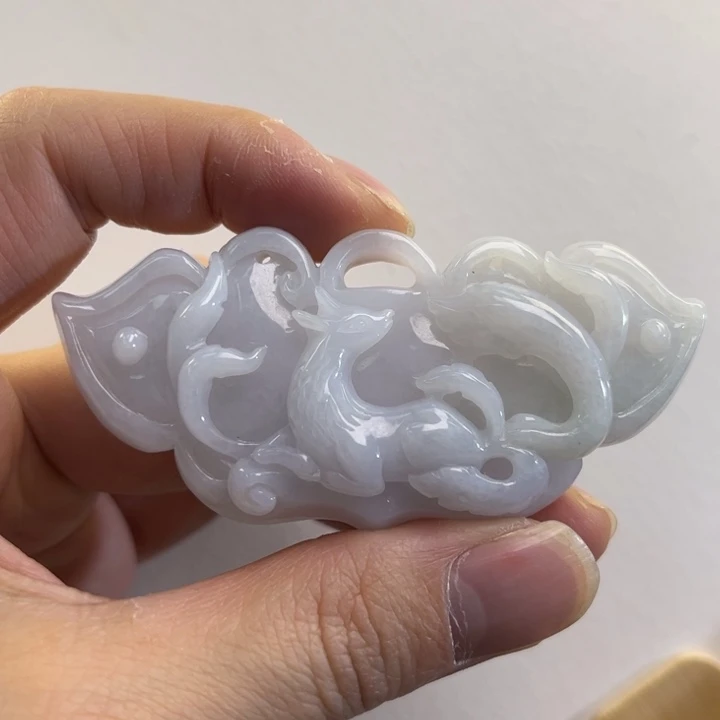 翡翠吊坠(赠链)未镶嵌代编织