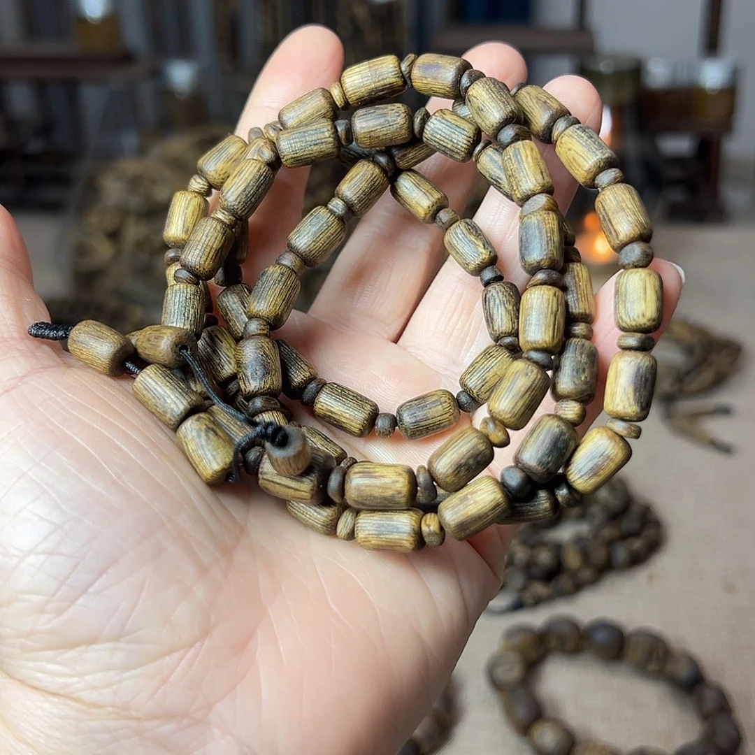 沉香沉香碎屑06-07西瓜叶直切珠夹片珠多圈23克+