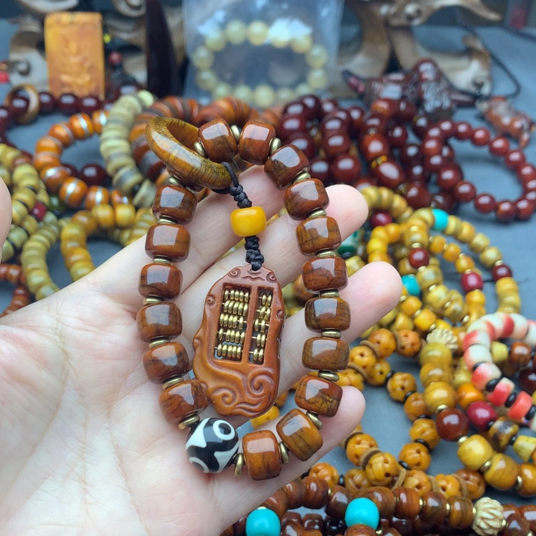 手串/手链牛骨牦牛骨单圈手串搭配牌子