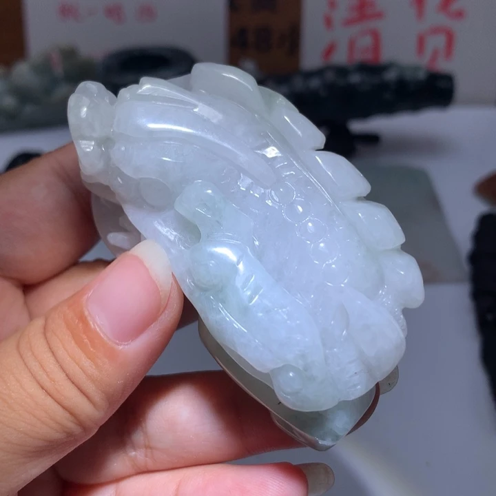 翡翠未镶嵌颈饰保真天然A货翡翠
