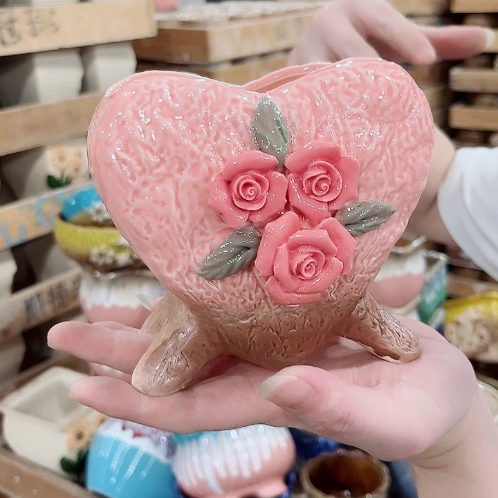 有孔.凑单10元陶瓷花盆发货！