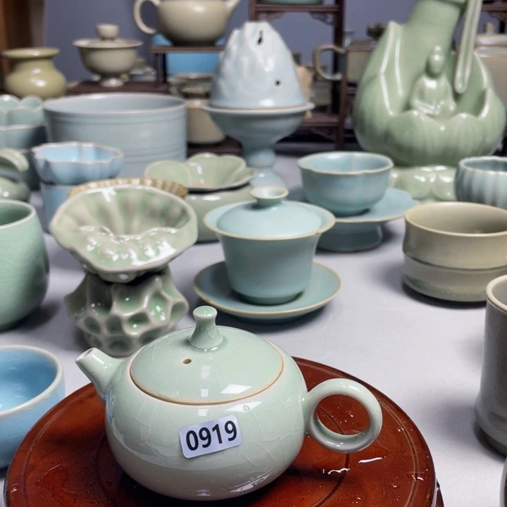 原矿釉汝瓷0919小西施壶微瑕