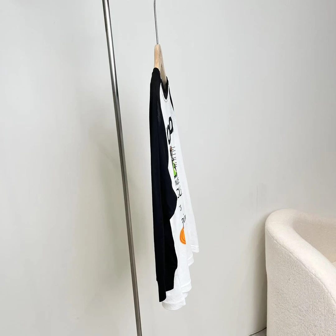 春款黑白长袖T恤 b59 9002楚系