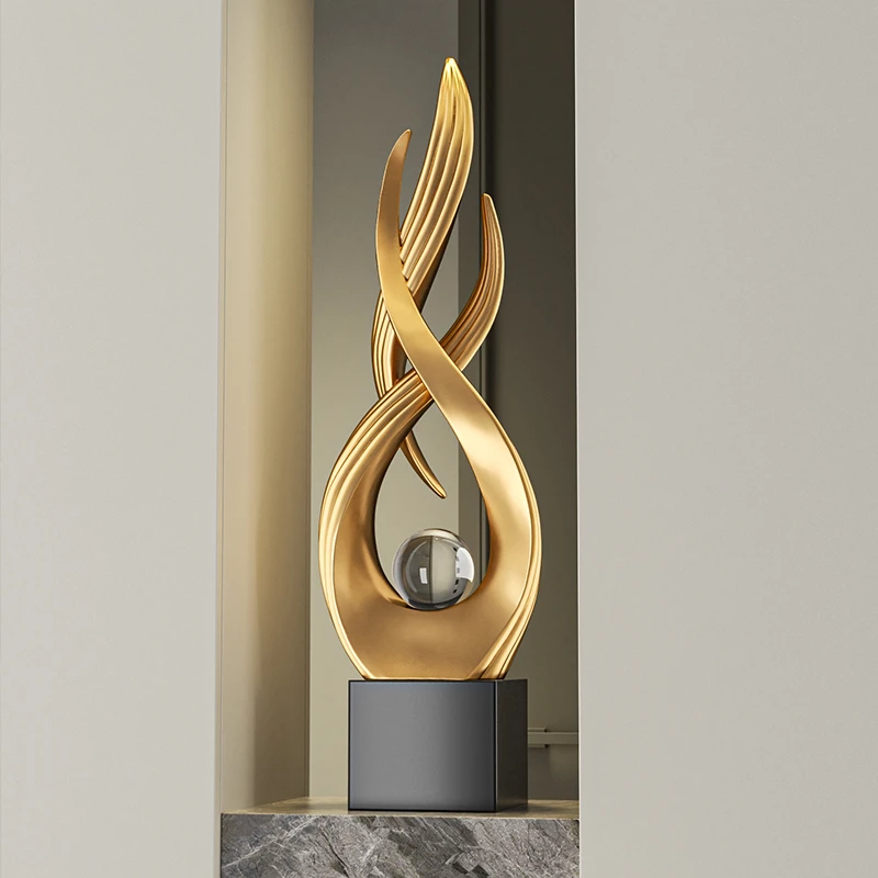 高档风生水起落地摆件客厅玄关卧室电视柜办公室简约轻奢家装饰品